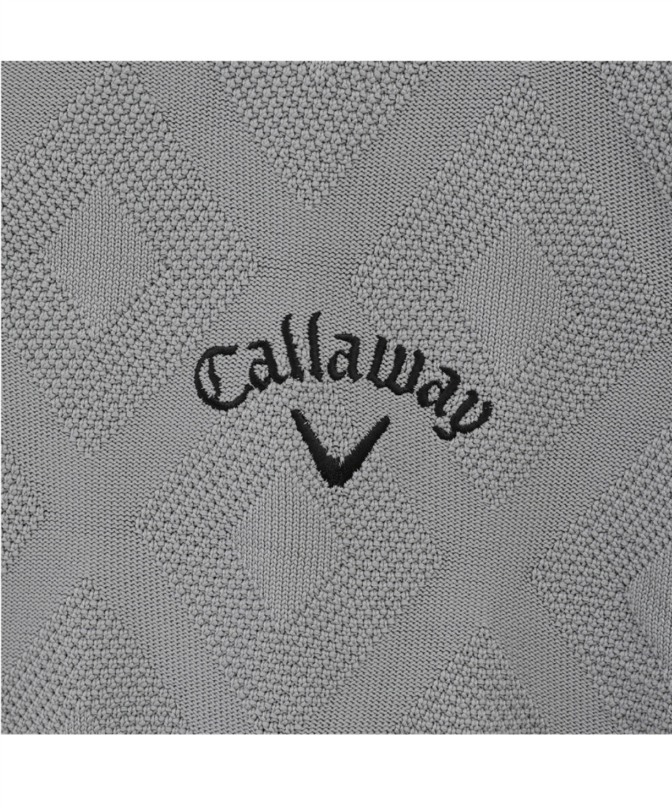 ゴルフウェア ニットベスト ダイヤジャカードソフトタッチポリエステル