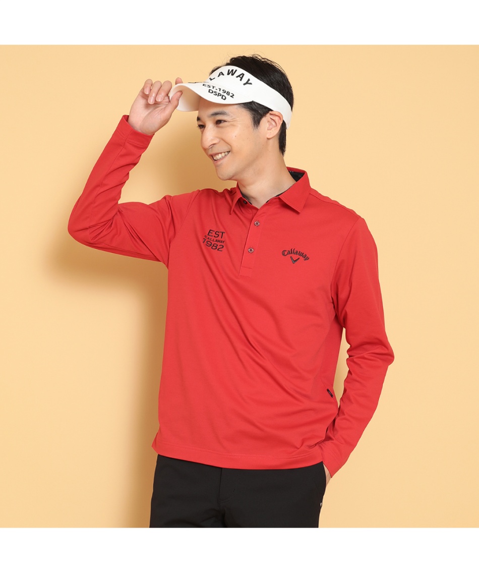 ゴルフウェア ポロシャツ 長袖 カノコ長袖シャツ C24233100 | スポーツ
