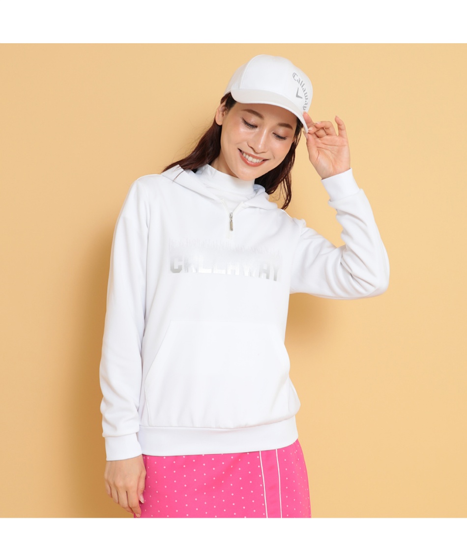 ゴルフウェア スウェット メタリックロゴスウェットパーカー C24217200