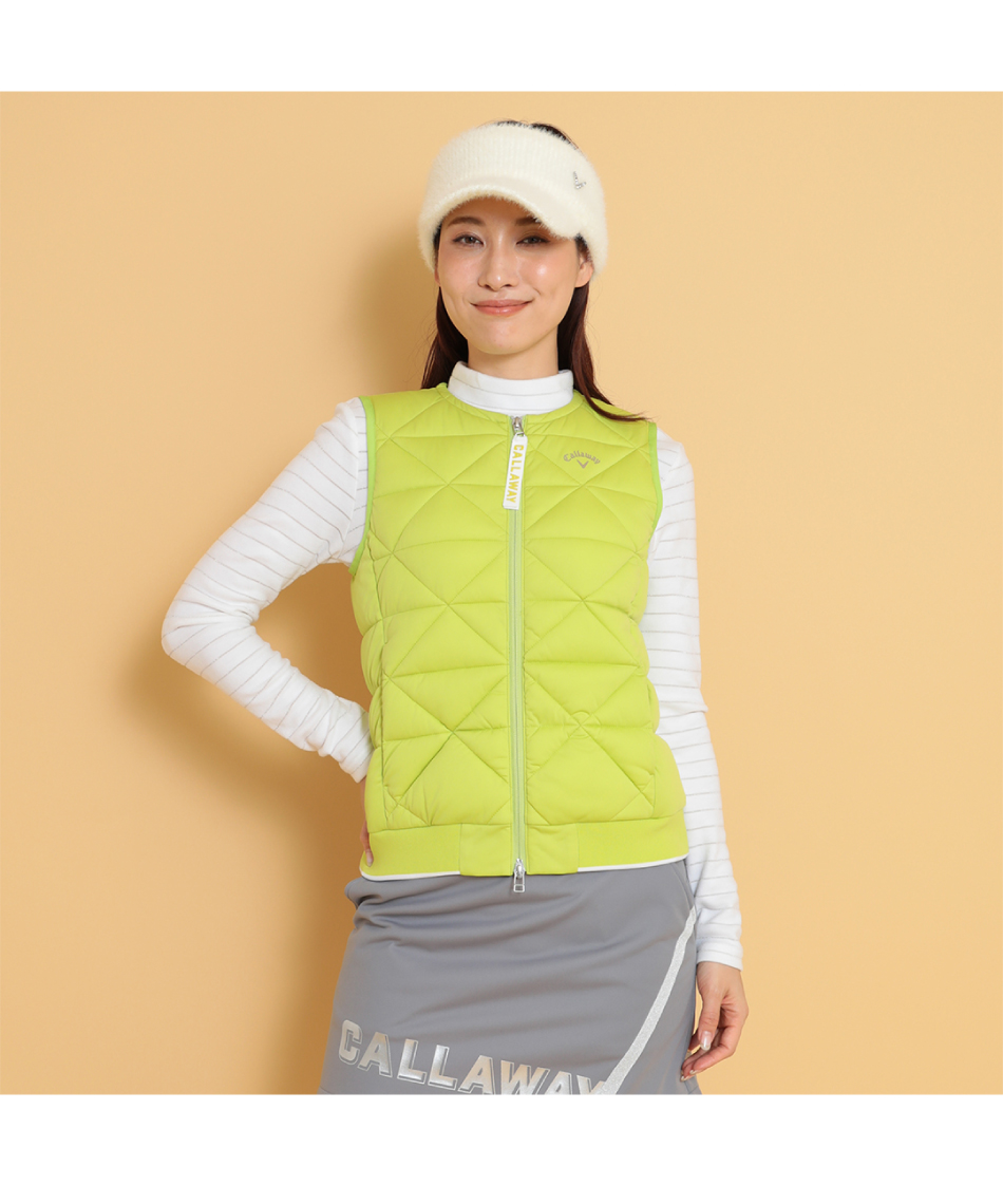 ゴルフウェア ベスト スターストレッチフルジップ中綿ベスト C24216202