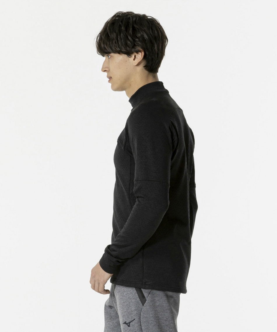 ミズノ(MIZUNO) スポーツウェア 長袖 ストレッチフリースハイネックT