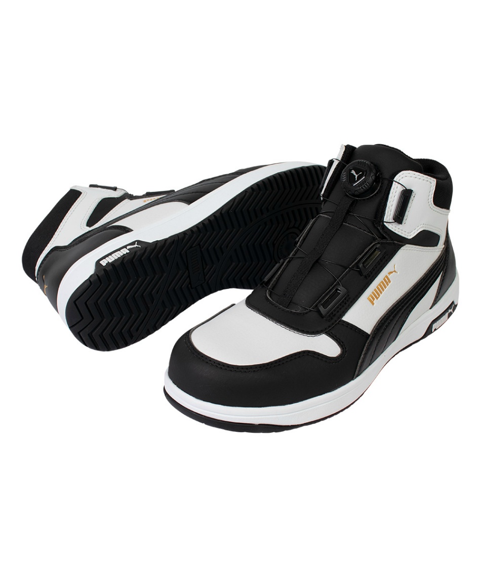 FRONTCOURT BLACK DISC MID プーマ安全靴 FRONTCOURT BLACK DISC MID プーマ安全靴 即配】安全靴 PUMA