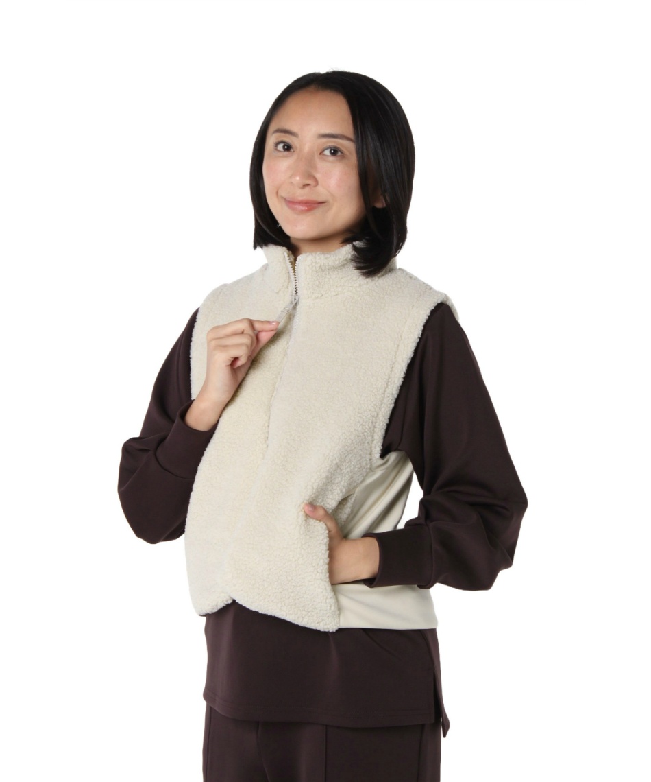 ボア ベスト フード付きボアベスト ATSURO TAYAMA｜クロスプラス公式通販サイト