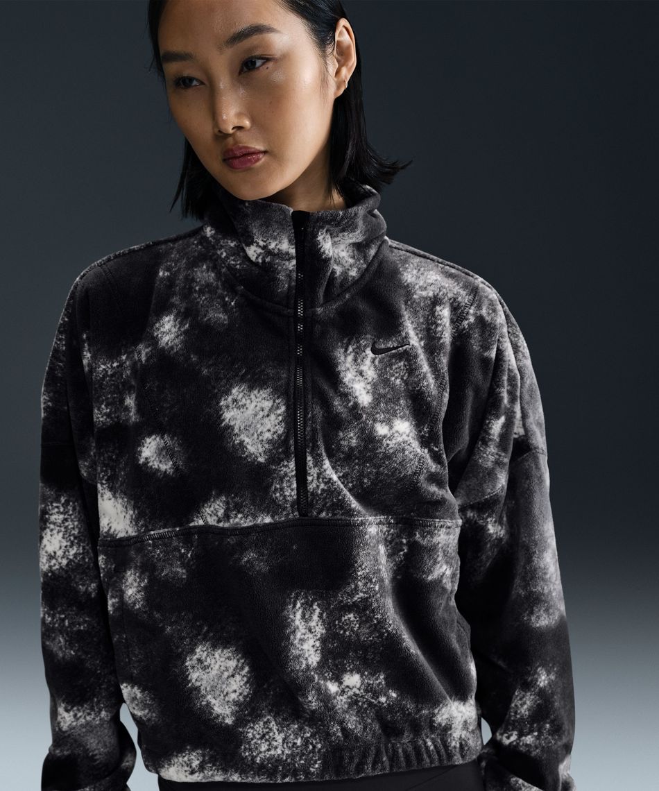 日本未販売　YONEX オーバーフィット　フリース　スウェット スウェット F ONEポーラーフリース総柄HZトップ FZ6970-010 | スポーツ