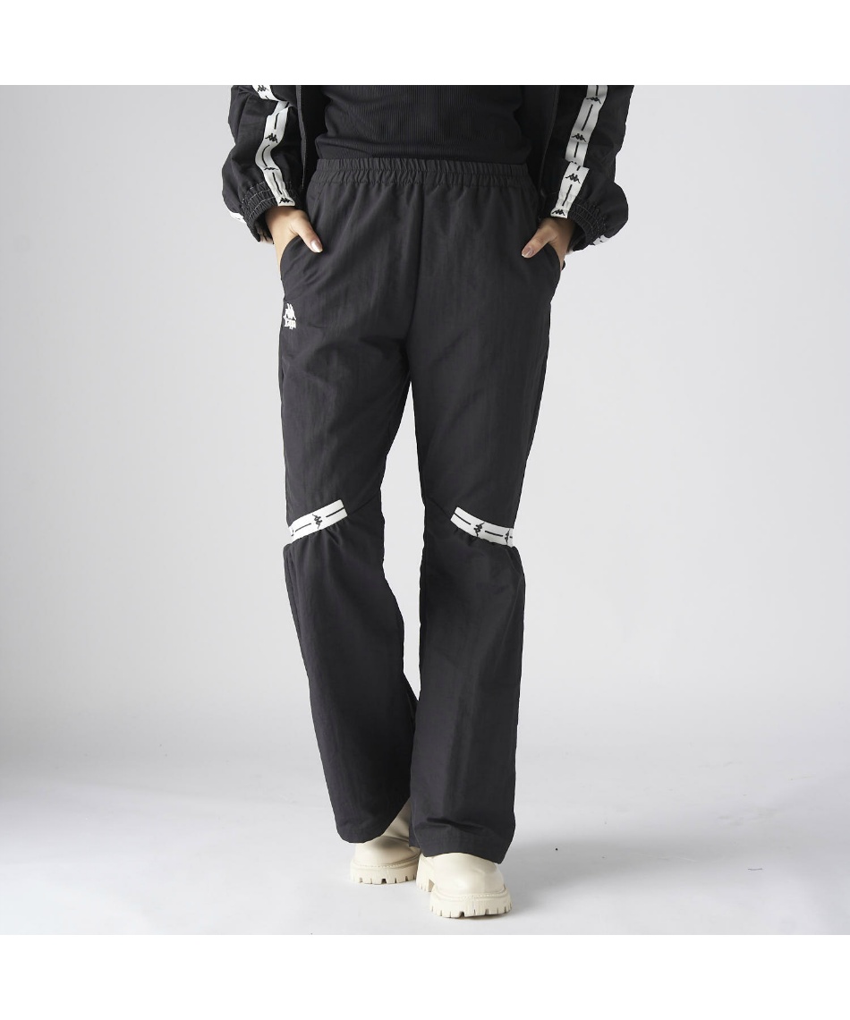 カッパ(Kappa) ロングパンツ ナイロンワッシャーバンダフレアパンツ