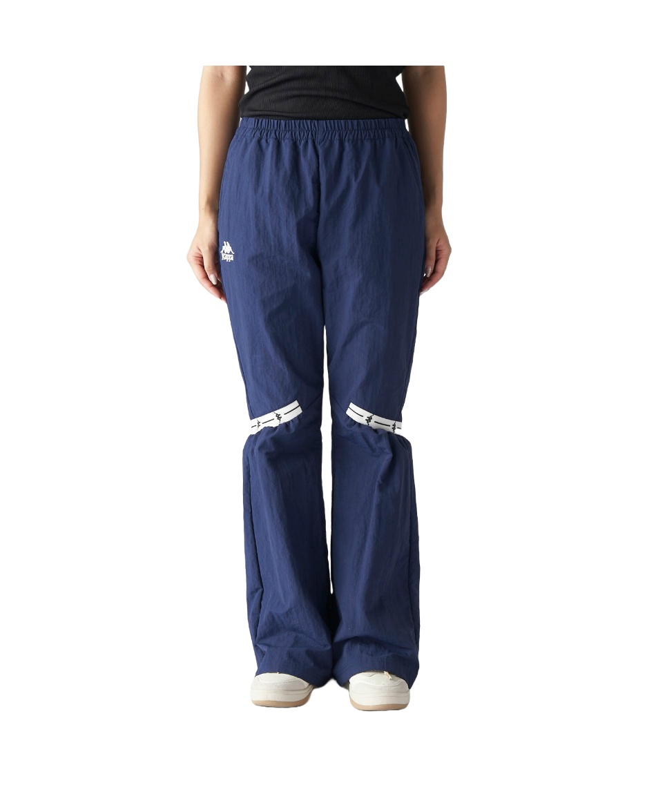 カッパ(Kappa) ロングパンツ ナイロンワッシャーバンダフレアパンツ