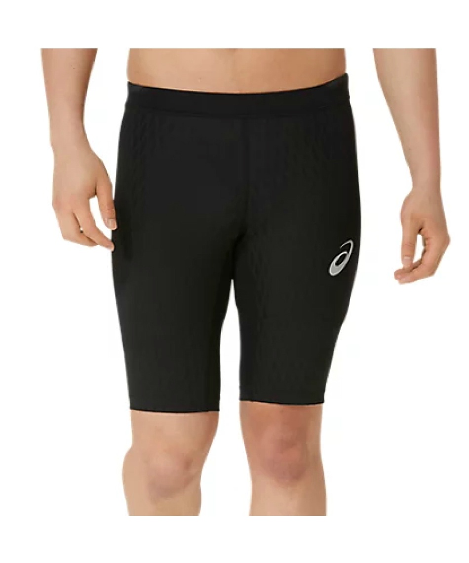 新品タグ付き★asicsスピードポケットタイツ M 黒2011D178 △ アシックス(asics) ショートタイツ MOTION MUSCLE SUPPORTスピード