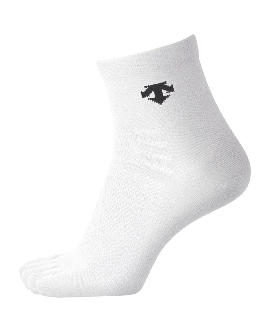 DESCENTE ホワイト/マゼンタ　ゴルフ　バレーボール ソックス 8足組 DESCENTE ホワイト/マゼンタ ゴルフ バレーボール ソックス 8足組