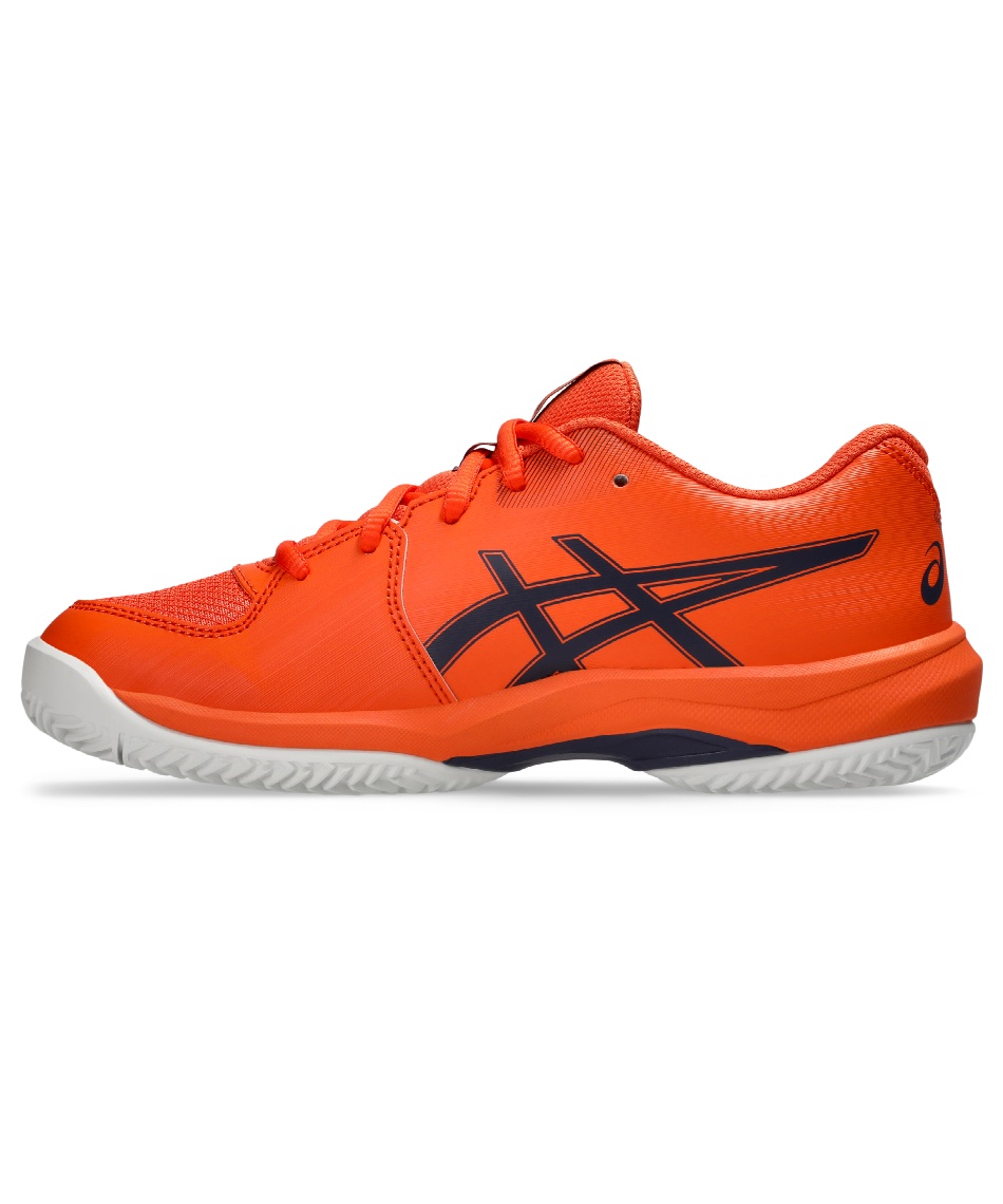 美品　asics テニスシューズ　オムニクレー　オレンジ　26cm テニスシューズ オムニ クレー ゲルゲーム GS OC 1044A082-800
