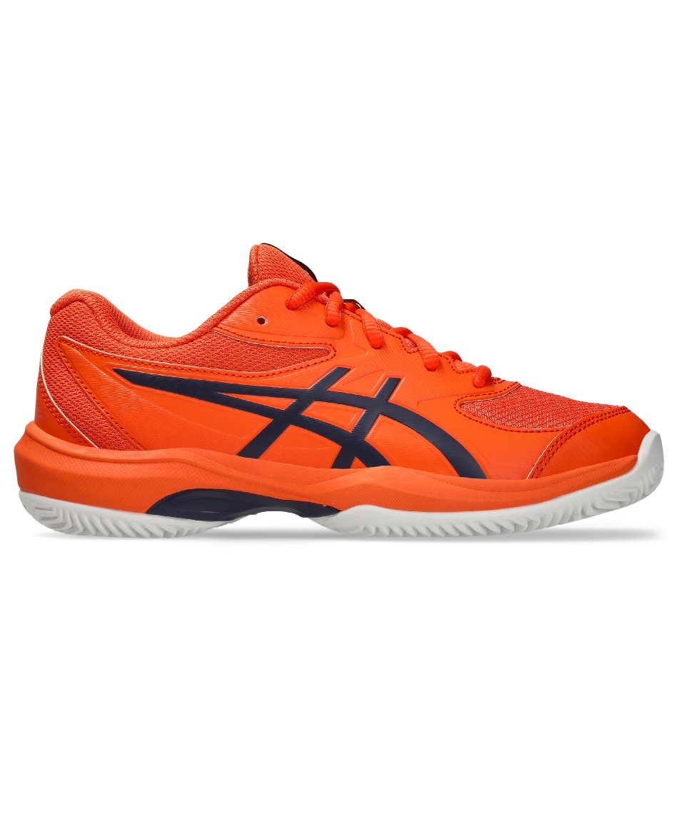 美品　asics テニスシューズ　オムニクレー　オレンジ　26cm テニスシューズ オムニ クレー ゲルゲーム GS OC 1044A082-800