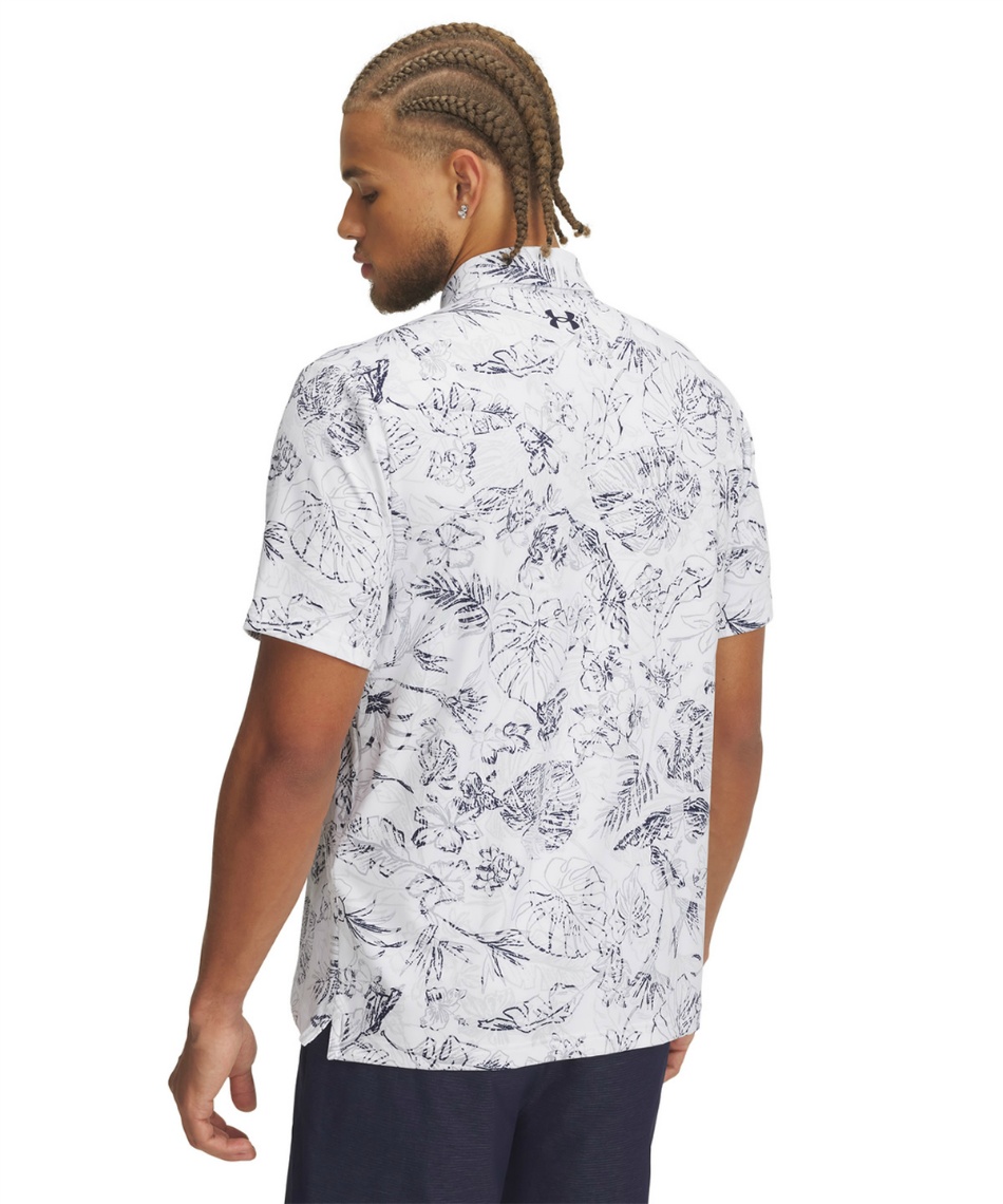 アンダーアーマー(UNDER ARMOUR) ゴルフウェア ポロシャツ 半袖 UA Playoff 3.0 Printed Polo ...