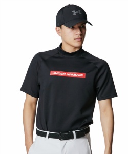 l|Cg49pt 38% OFF^SALE A_[A[}[(UNDER ARMOUR) StEFA Vc UA DRIVE ARMOUR KNIT SHORT SLEEVE MOCK NECK SHIRT 6001257-001 y2025Ntăfz Y 001 XL