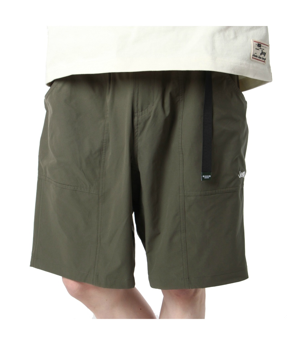 jeep ショートパンツ ハーフパンツポケット加工 Jeep ジープ ショートパンツ ブラック カーキ メンズ レディース