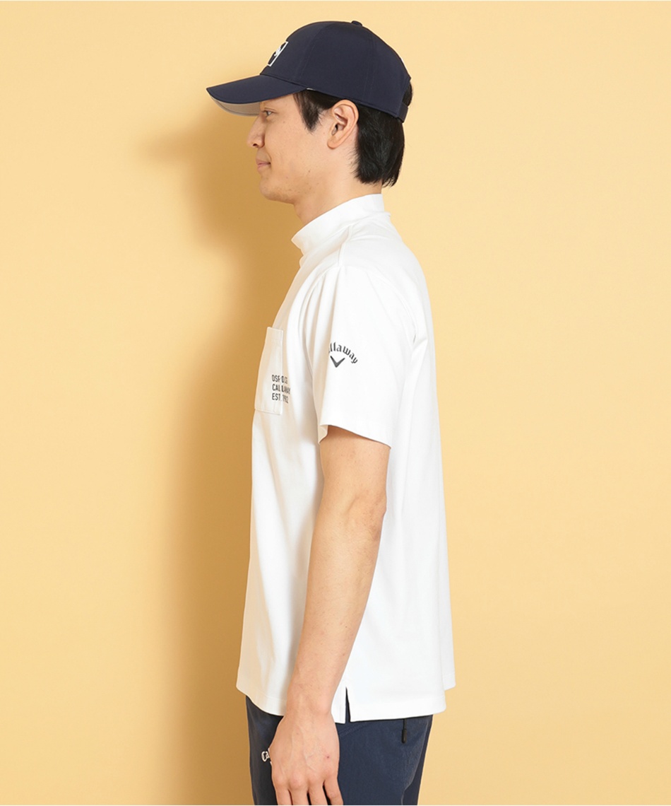 ゴルフウェア 半袖シャツ 裏クールポケット半袖モックシャツ C25134108
