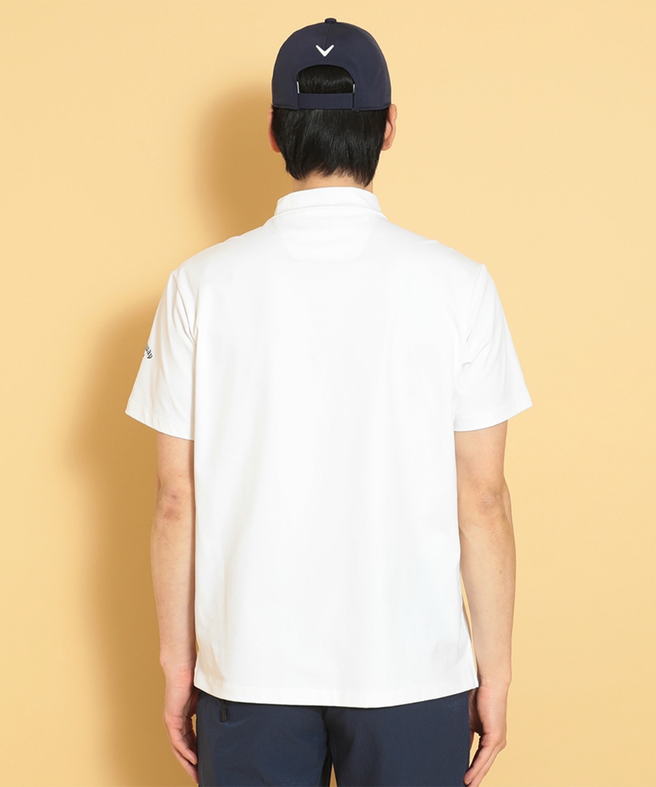 ゴルフウェア 半袖シャツ 裏クールポケット半袖モックシャツ C25134108