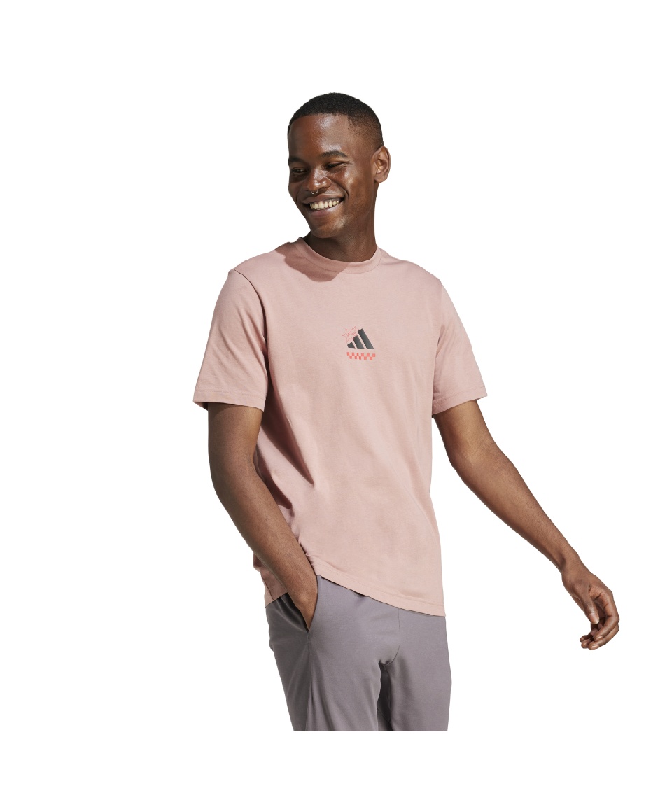 アディダス(adidas) Tシャツ 半袖 ラウンジ ピザグラフィック
