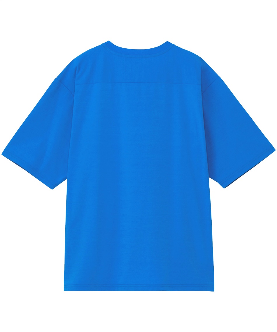 ほぼ新品⭐️BRIEFING ハイネック半袖シャツ 青 Tシャツ 半袖 ショートスリーブエアリーポケットティー NT12447-HB