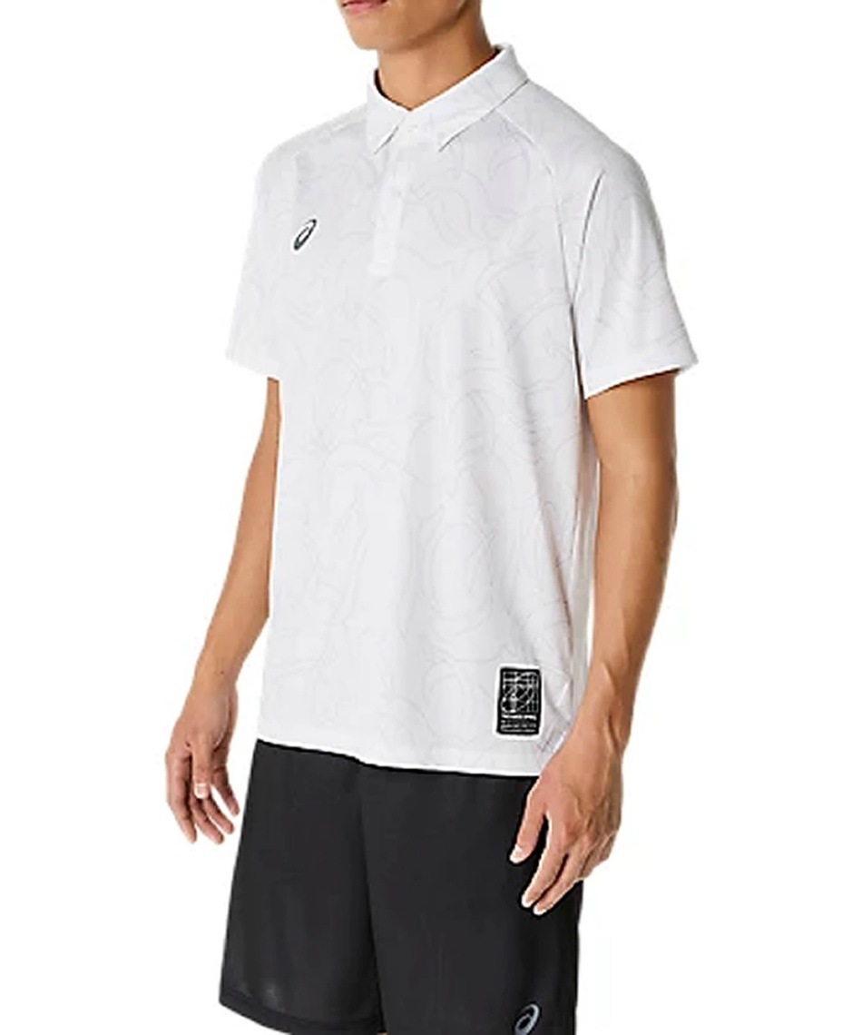 アシックス(asics) ポロシャツ 半袖 ドライグラフィックボタンダウン