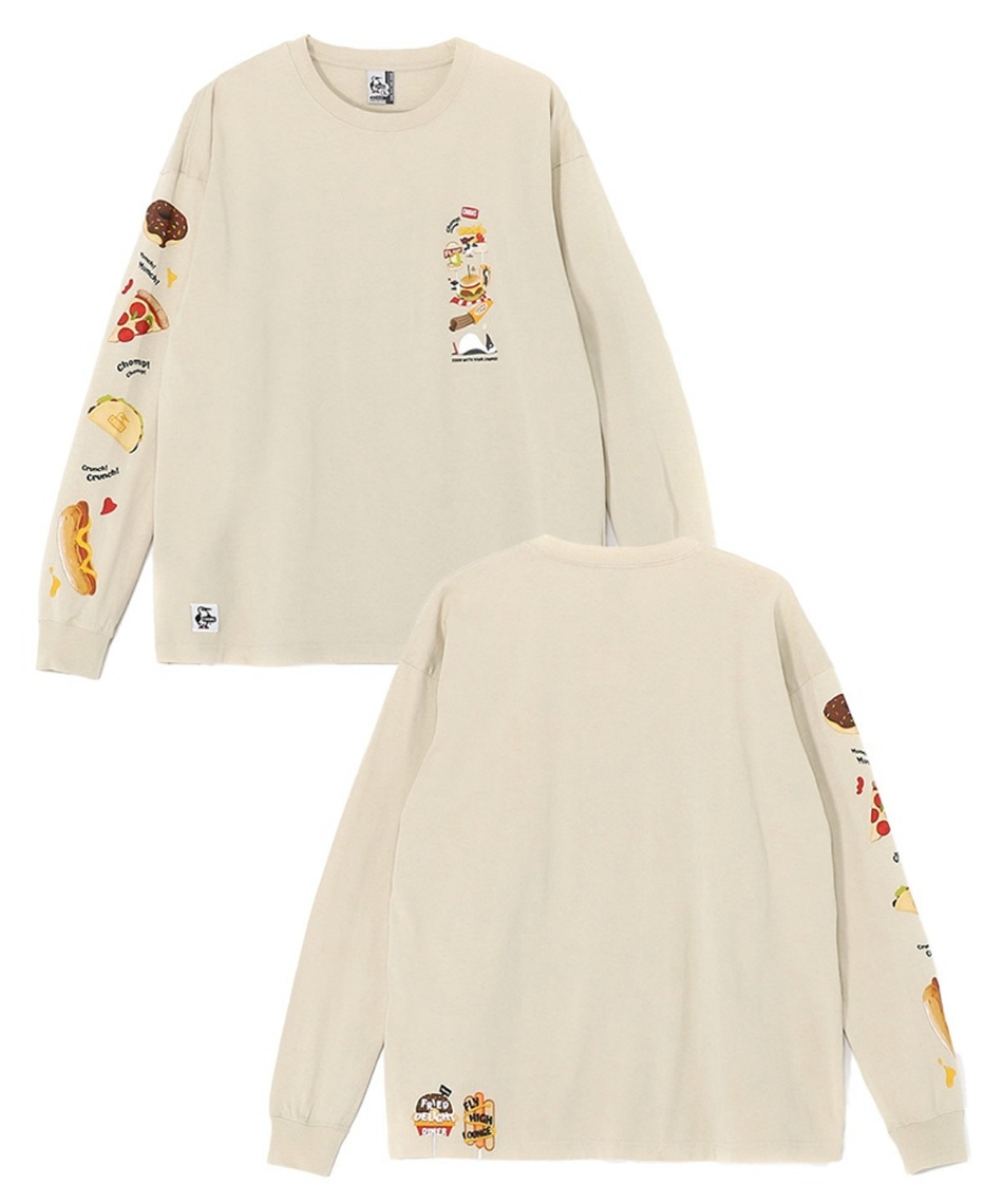 �l���|�C���g1080pt �y���������z�`�����X(CHUMS) T�V���c ���� �t�@�X�g�t�[�h�����O�X���[�uT�V���c CH11-2515 ���f�B�[�X Greige WL