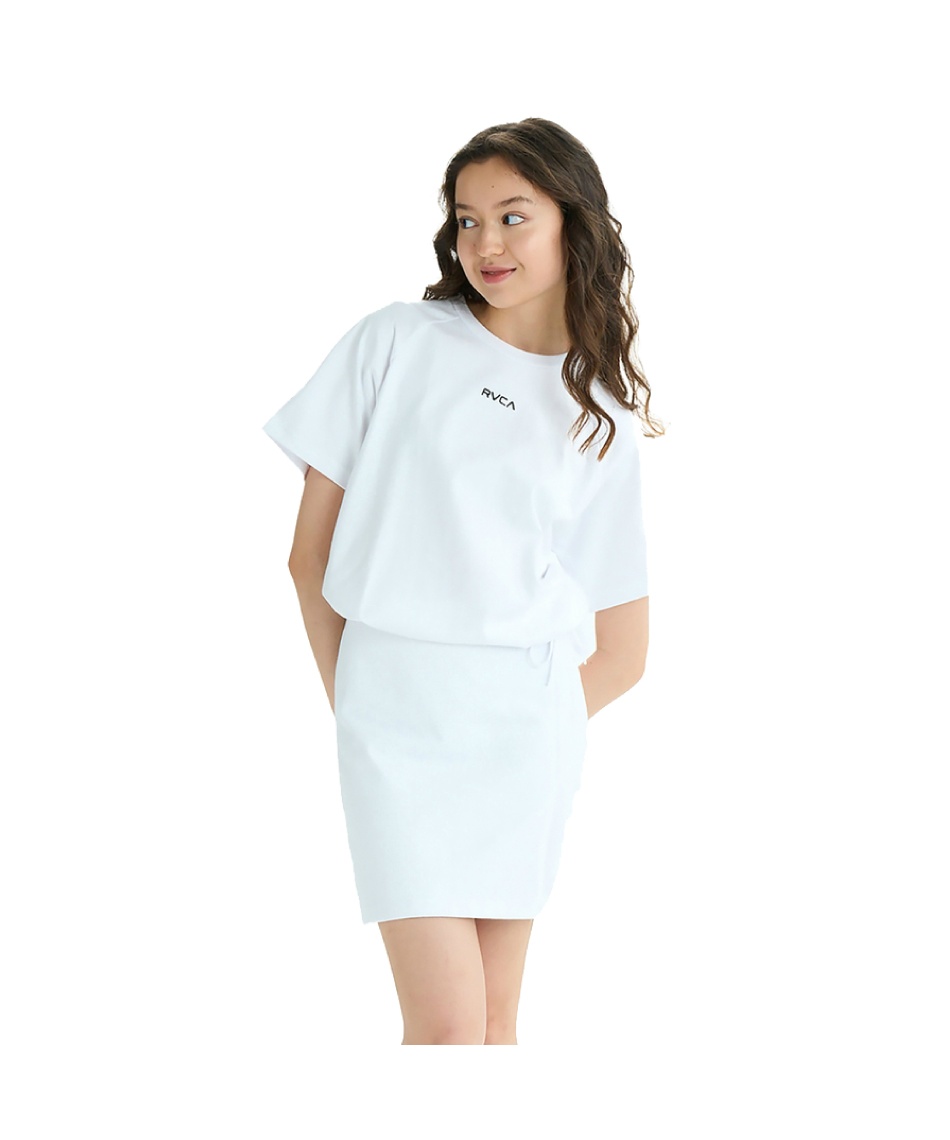 l|Cg75pt [J(RVCA) s[X  MINI RAGLAN DRESS BF04C350 fB[X WHT M
