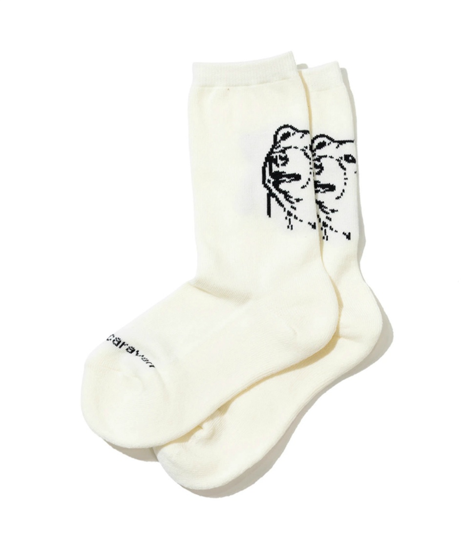 ゴースローキャラバン(Go Slow Caravan) ソックス ジャガード クルー