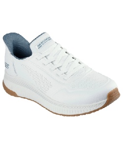 �l���|�C���g63pt 25% OFF�^SALE �y���������z�X�P�b�`���[�Y(SKECHERS) �E�H�[�L���O�V���[�Y SLP�{�u�X SQ 4 118424-WHT �����Y WHT 27�D0
