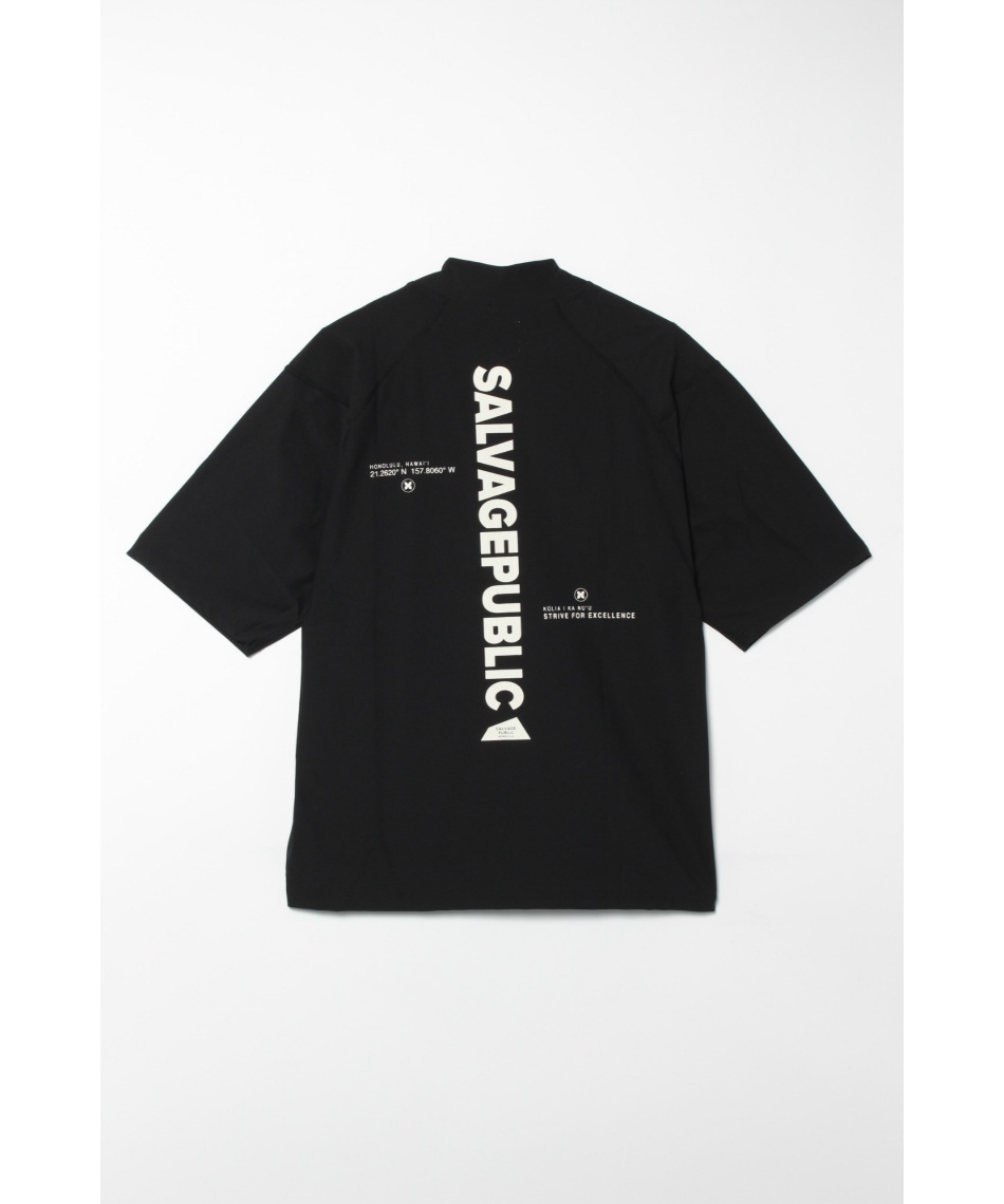 2025年春夏［サルベージパブリックコレパ］モックネック半袖Tシャツ カジュアルゴルフドットコムby PALM SPRINGSにSSALVAGE PUBLIC