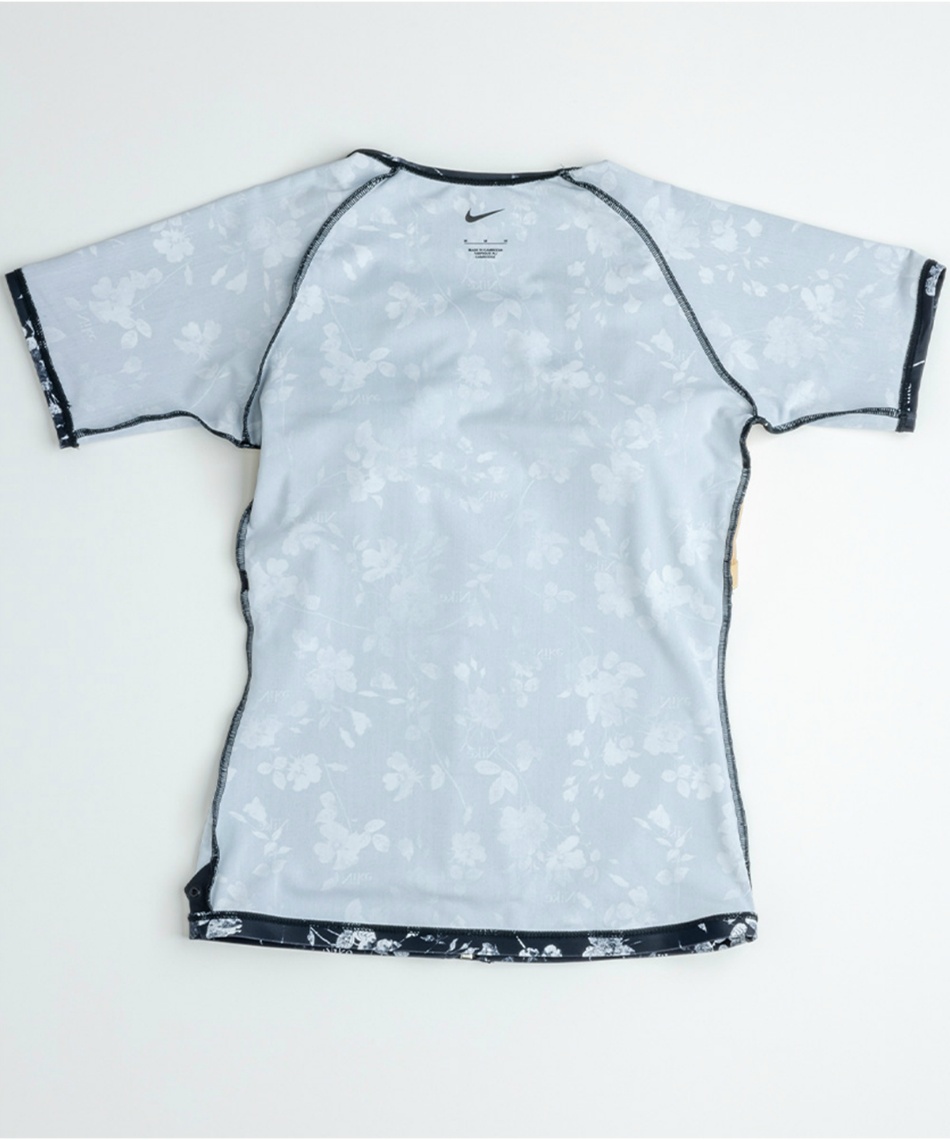 ナイキ(NIKE) フィットネス水着 セパレート 総柄半袖フルジップ