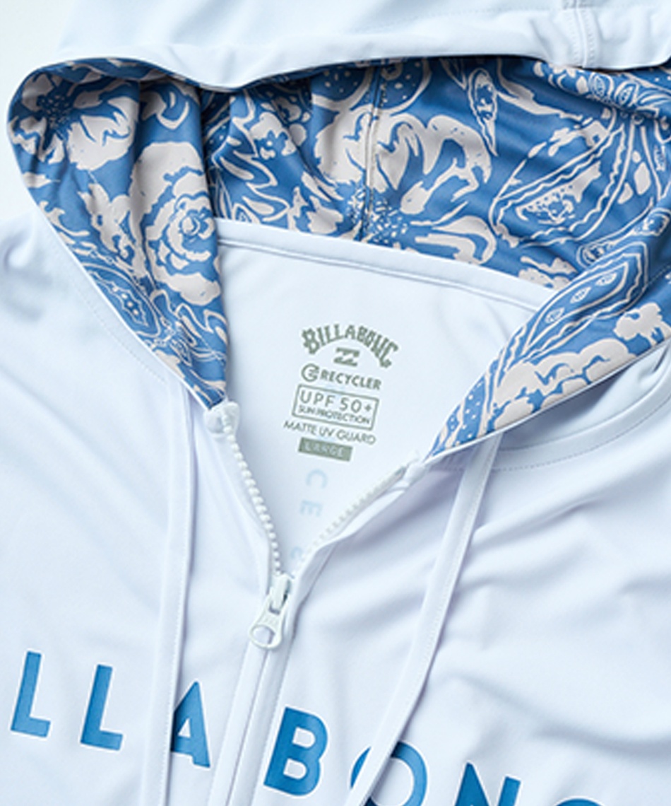 BILLABONG　ビラボン　ラッシュガード　パーカージップ　星柄　ホワイト 楽天市場】ビラボン ジップ フード 長袖 ラッシュガード