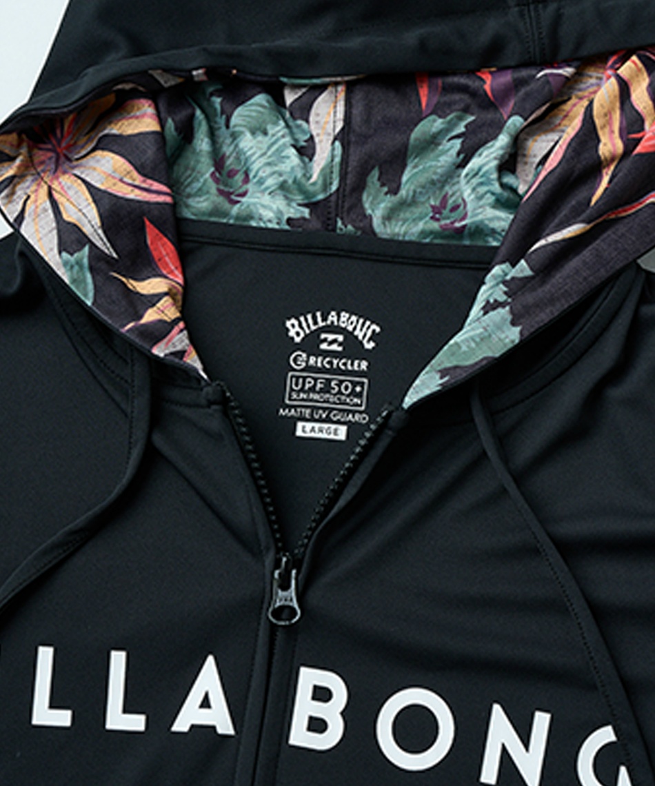 ビラボンパーカー ビラボン(BILLABONG) ラッシュガード 長袖 LS ZIPラッシュ