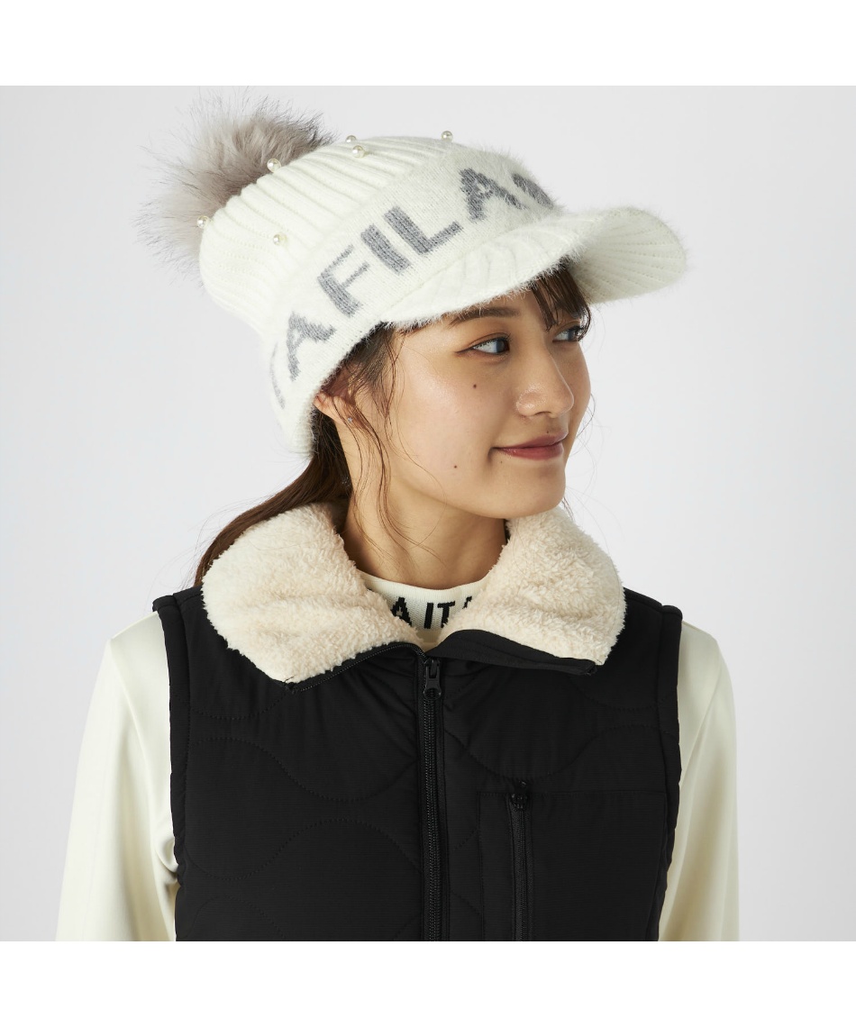 ゴルフ ニット帽 ツバ付きニットキャップ 795-909 【2025年秋冬モデル