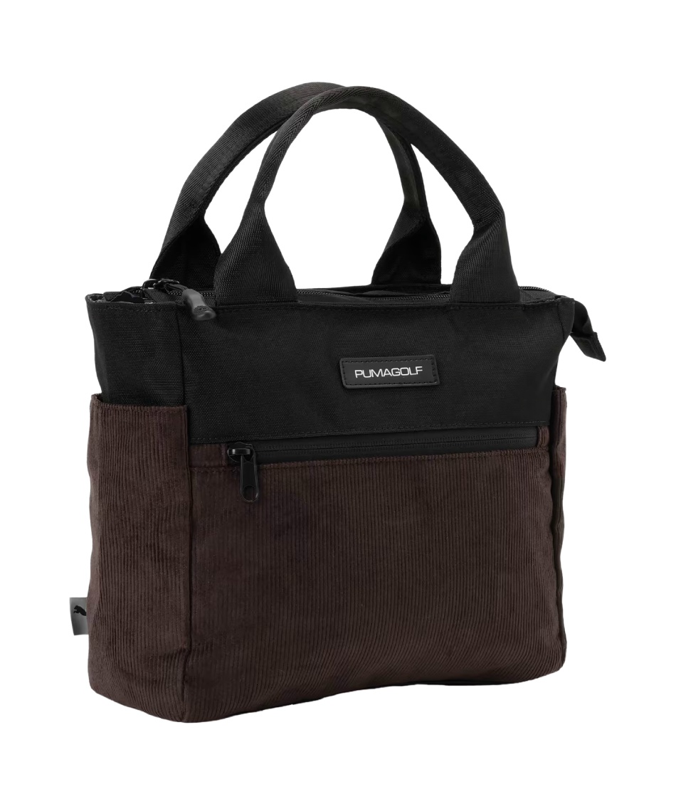 獲得ポイント54pt 【送料無料】プーマ(PUMA) ラウンドバッグ ゴルフ コーデュロイミックス ラウンドトートバッグ 6L 92496 【2025年モデル】 メンズ レディース BK(01)