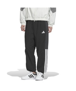 l|Cg85pt yzAfB_X(adidas) EChu[J[ pc Wording Pack Mesh Lined Woven Full Length Elastic Cuff Pants JZ8764 DC125 Y BK M