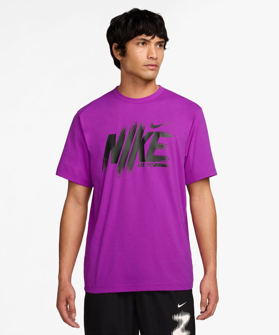 Nike トレーニングウェア パープル ナイキ(NIKE) Tシャツ 半袖 ハイバース ドライフィット UV