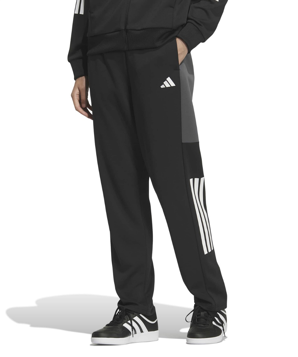 adidas アディダス ルーズフィット トラックパンツ ジャージ M 黒 adidas アディダス ルーズフィット トラックパンツ ジャージ M