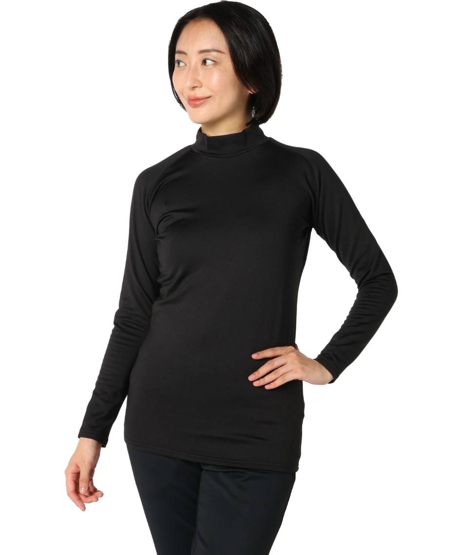 アンドライフ(&life) アンダーウェア 長袖 保温モックネックL/S