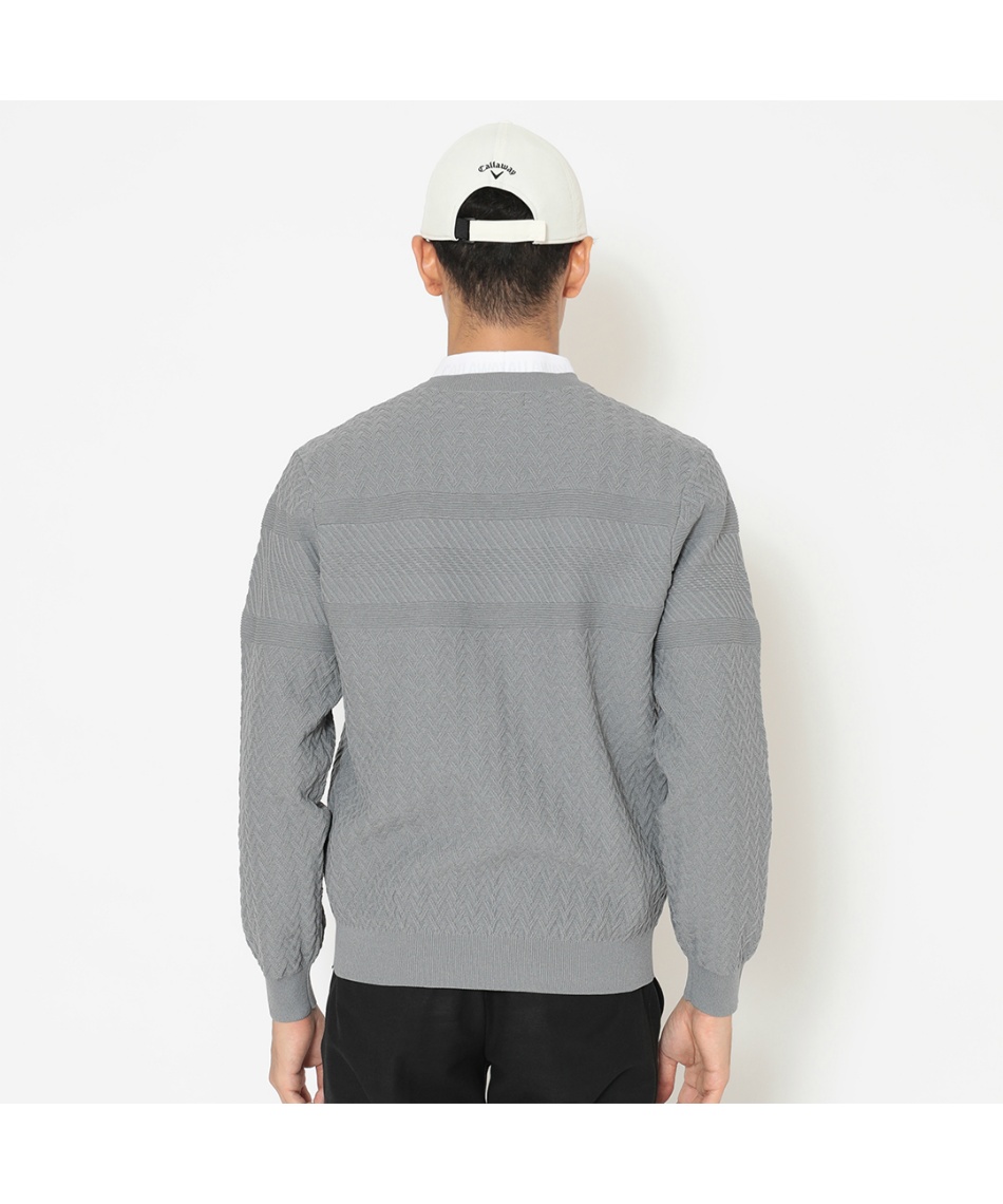 キャロウェイ(Callaway) ゴルフウェア セーター ガーター編みクルー