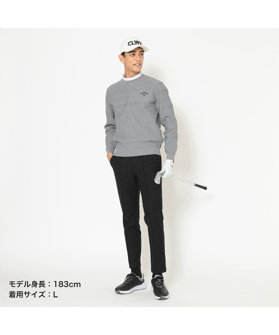 △ キャロウェイ(Callaway) ゴルフウェア セーター ガーター編みクルー