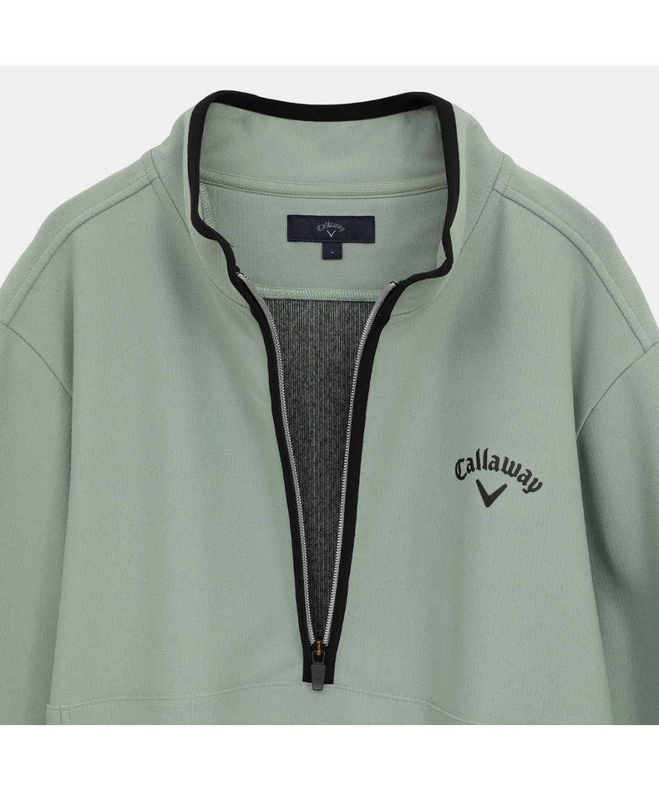 キャロウェイ(Callaway) ゴルフウェア スウェット 裏起毛ハーフジップ