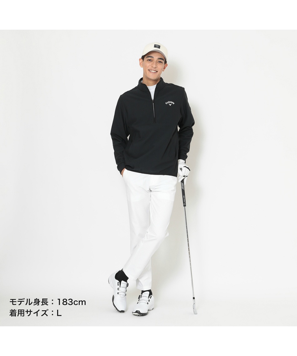 △ キャロウェイ(Callaway) ゴルフウェア スウェット 裏起毛ハーフ