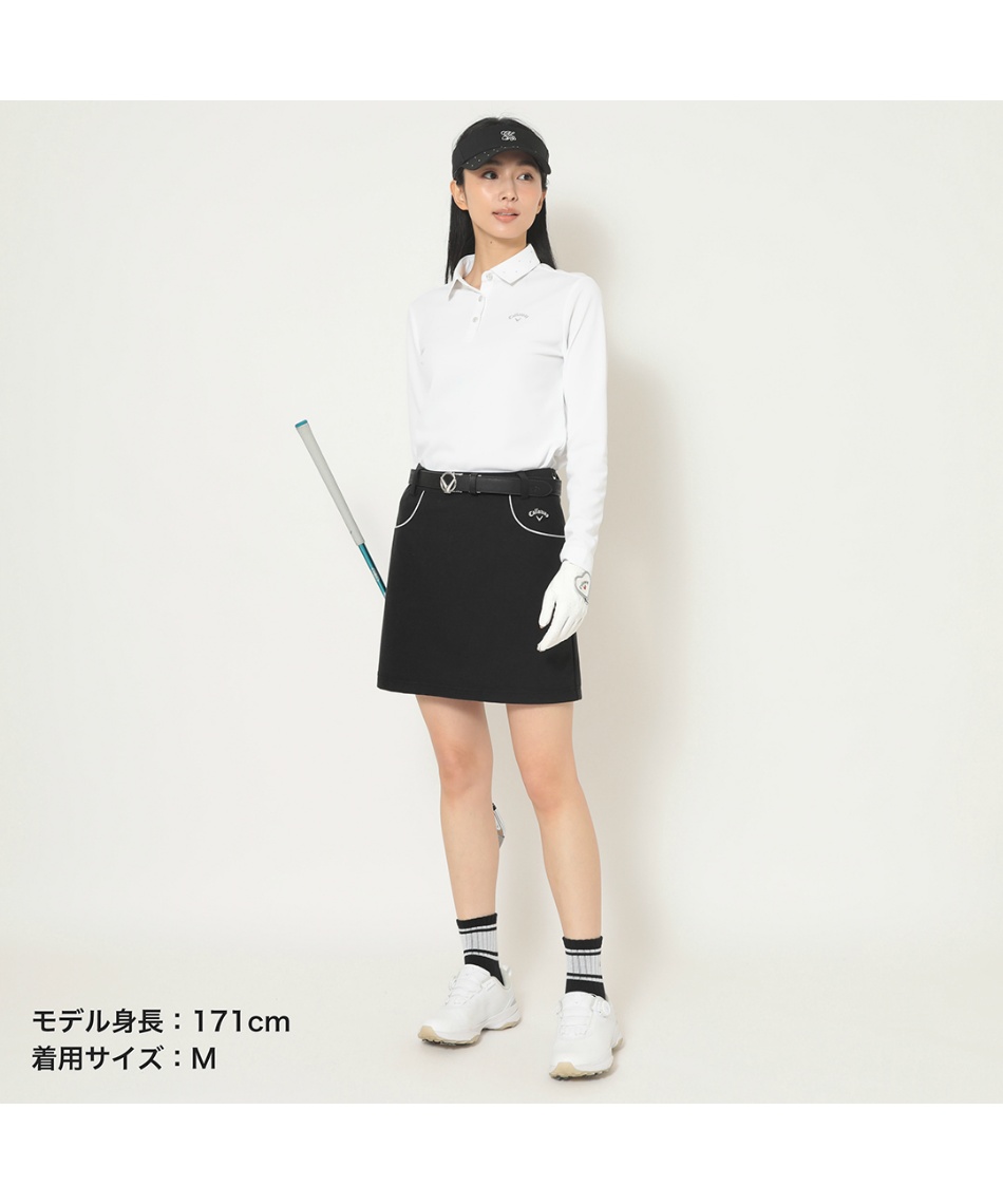新品　Callaway 8WAYストレッチ スカート Mサイズ ホワイト キャロウェイ(Callaway) ゴルフウェア スカート 8WAYストレッチ