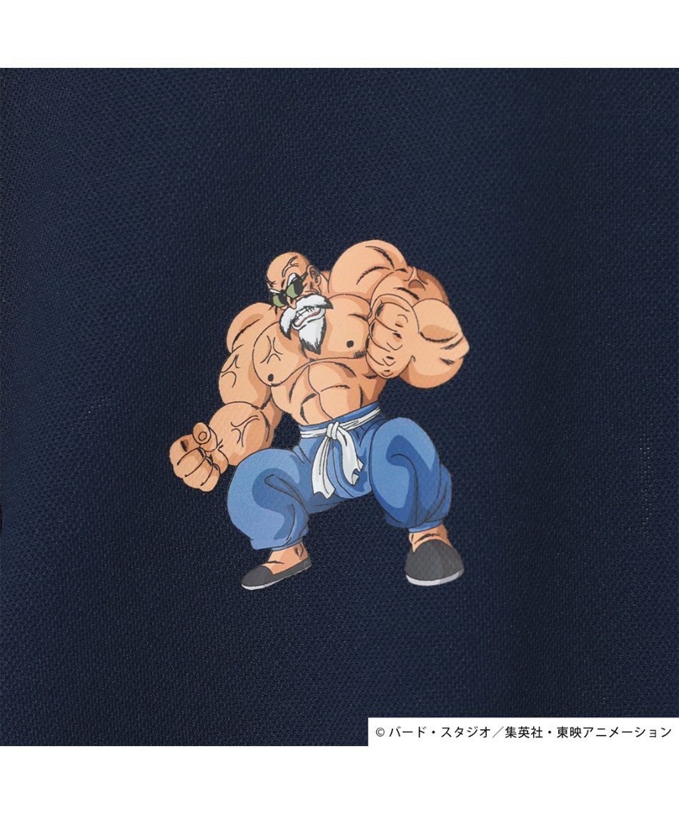 ゴルフウェア ポロシャツ 半袖ドラゴンボール キャラクタープリント
