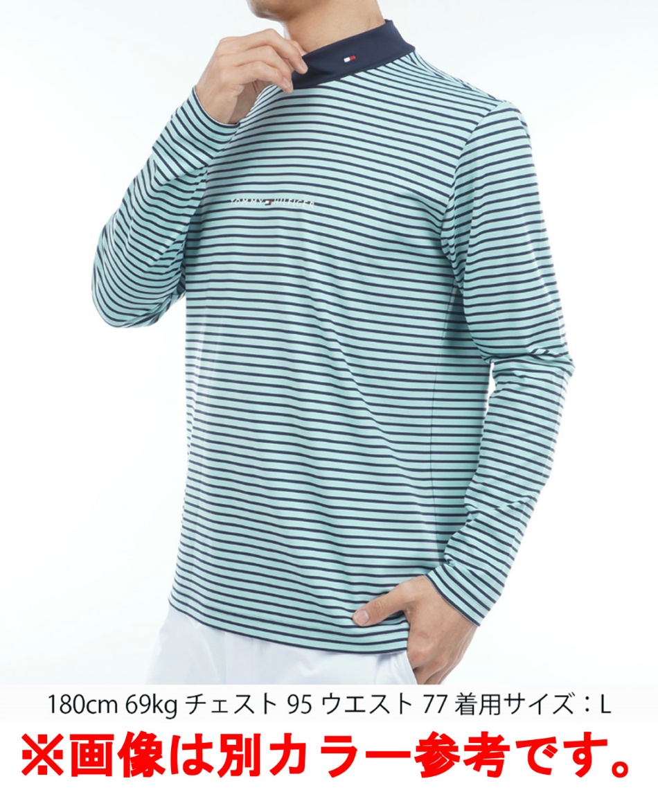 ゴルフウェア 長袖シャツ ベア天 長袖モックネックシャツ THMA563