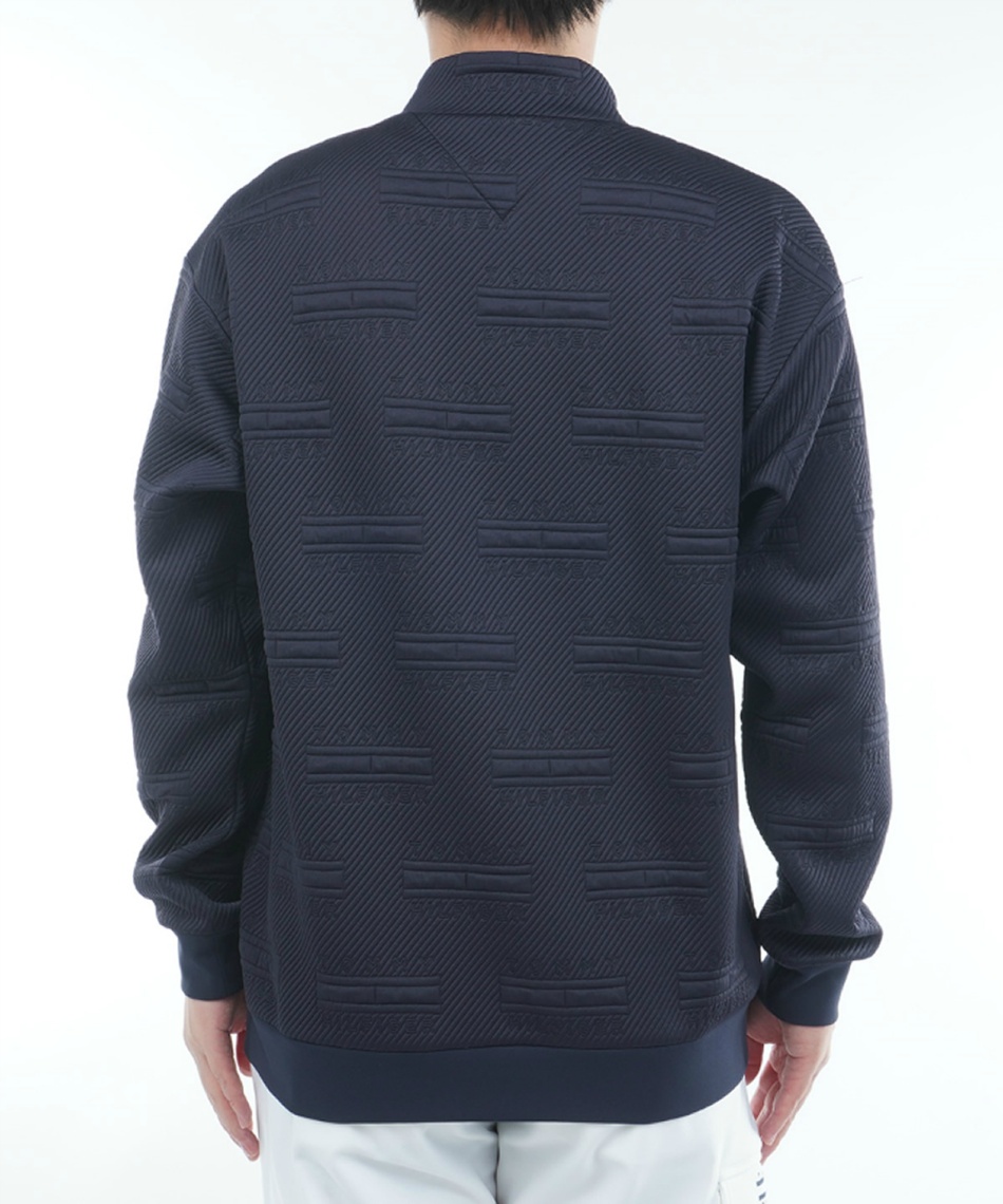 モックネックスウェット【L寸】ネイビー　トミーヒルフィガー thma575 トミーヒルフィガーゴルフ(TOMMY HILFIGER GOLF) ゴルフウェア
