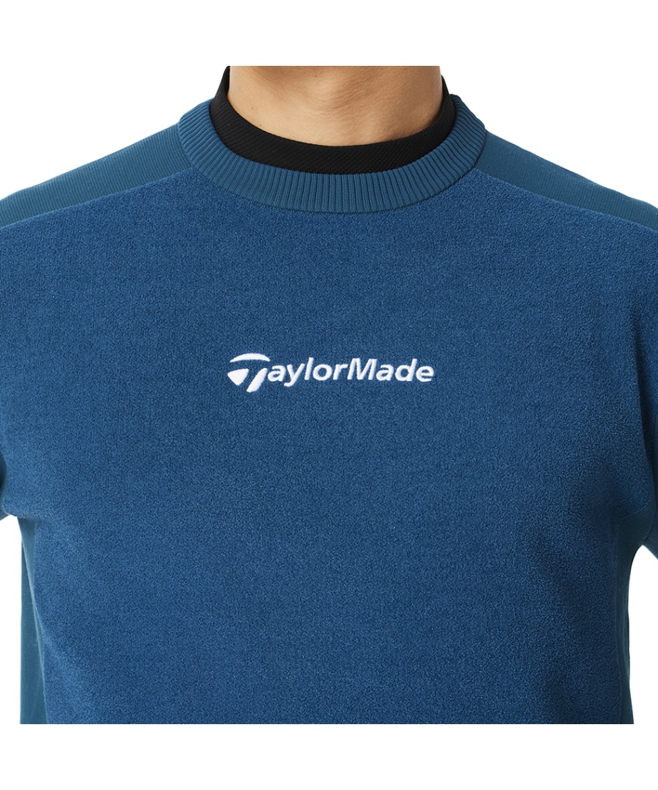 TaylorMade 青 長袖セーター ゴルフウェア セーター ダブルフェイスセーター UN974 【国内正規品