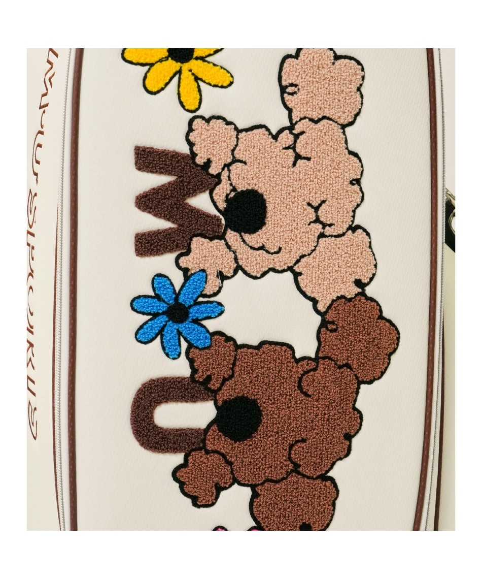 MU スポーツ(MU SPORTS) キャディバッグ MUキャラクター立体サガラ刺繍 MU スポーツ(MU SPORTS) キャディバッグ MUキャラクター立体サガラ刺繍
