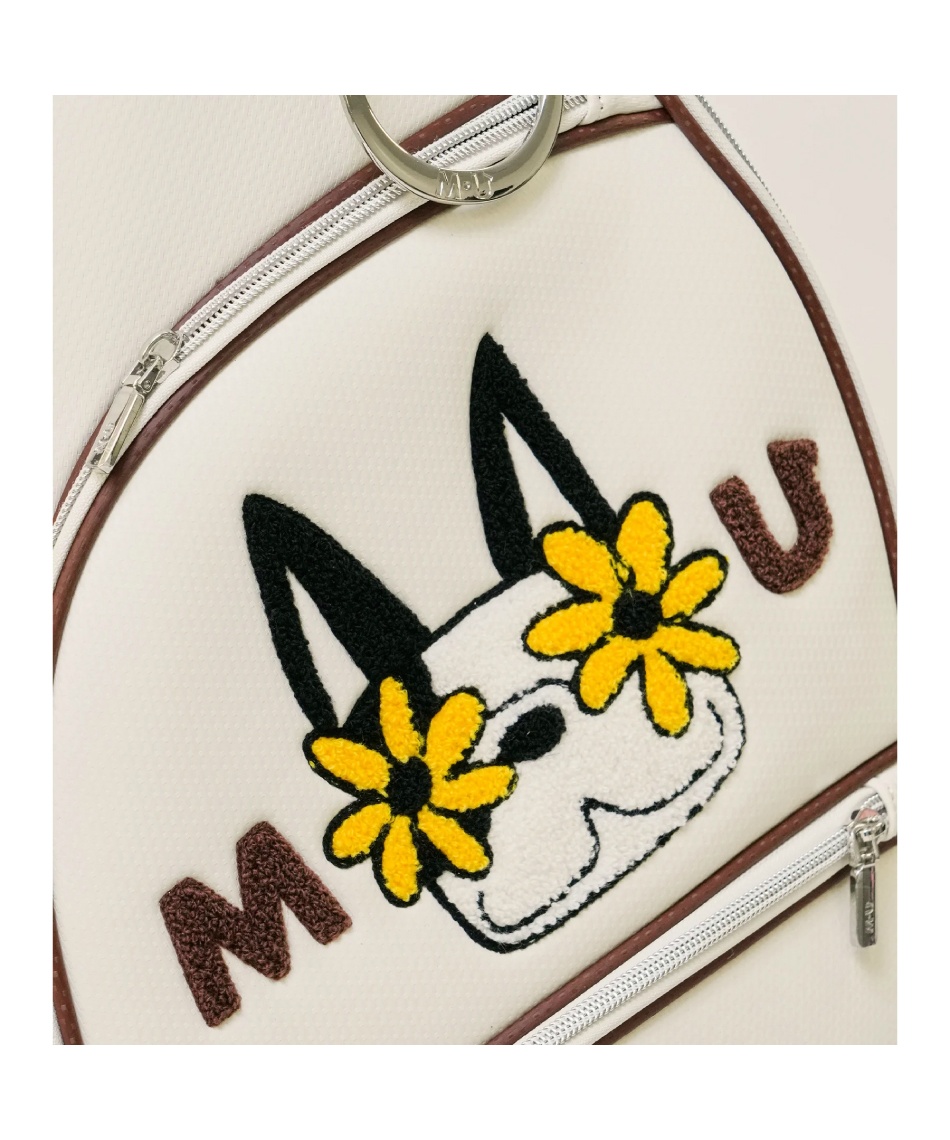 MU スポーツ(MU SPORTS) キャディバッグ MUキャラクター立体サガラ刺繍