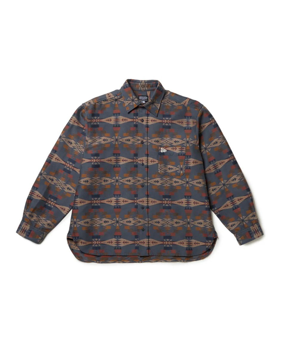 ニューエラ(NEW ERA) Tシャツ 長袖 長袖 オーバーサイズド シャツ