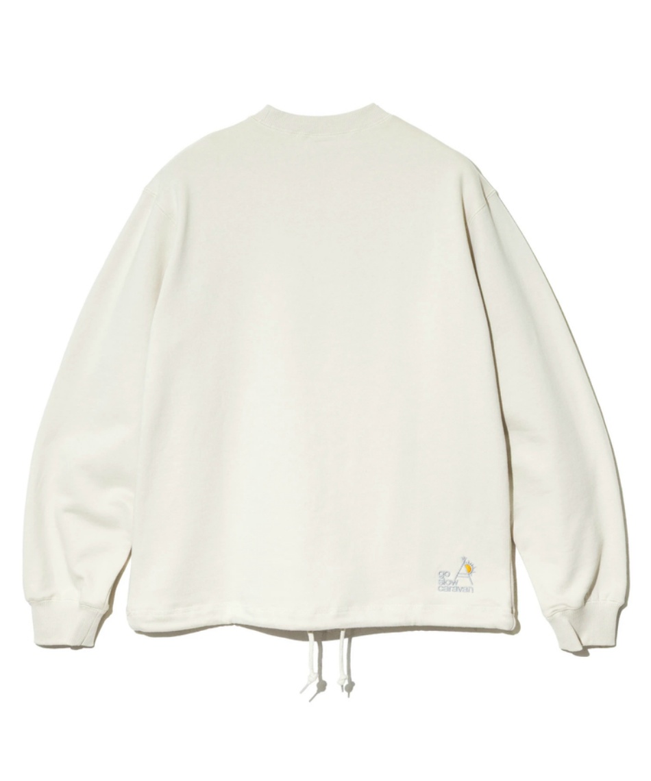 スウェット トレーナー 空紡糸裏毛 スキレットピザクマ ヘムスピンドル