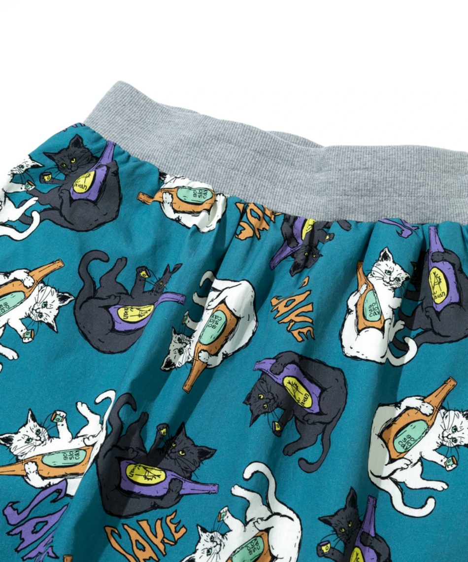 ゴースローキャラバン(Go Slow Caravan) スカート ペイズリー/猫と晩酌